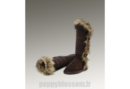 ventes à l'exportation Ugg-211 bottes hautes de chocolat fourrure de renard?